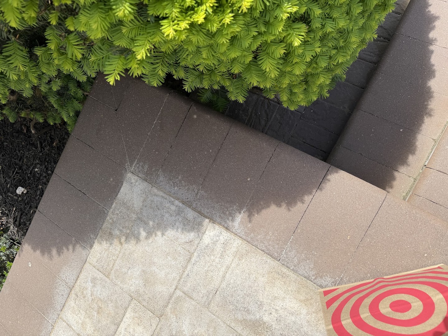 Concrete driveway pressure washing, Nassau County NY