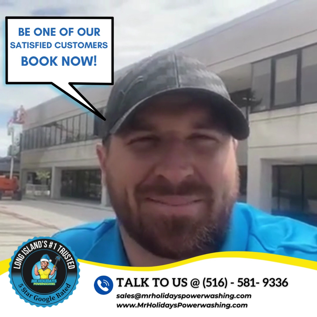 Brendan, owner of Mr. Holiday's Powerwashing, Lynbrook NY